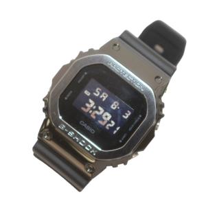 CASIO G-SHOCK 腕時計 ウォッチ クォーツ デジタル クロノグラフ スクエア メタルケース 黒 ブラック GM-5600B
