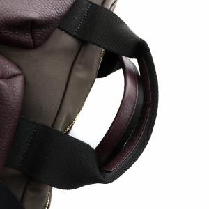 PAUL SMITH ブリーフケース ビジネスバック 2WAY ショルダー 書類カバン ナイロン ロゴ 茶 ブラウン 青 ブルー PSN504 GY18