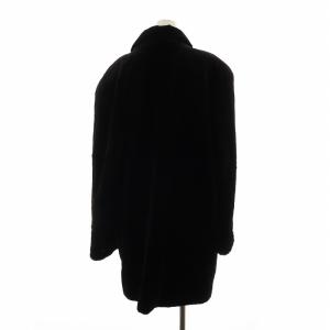 SAGA MINK 銀サガ 毛皮コート シェアードミンクファー 長袖 ダブル ロング 総裏地 XL 茶 ブラウン GY18