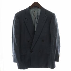 burberrys ヴィンテージ セットアップ ダブルスーツ 背抜き サイドベンツ パンツ ウール S ネイビー