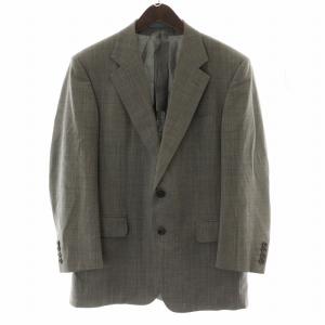 burberrys ヴィンテージ セットアップ シングルスーツ 背抜き サイドベンツ パンツ ウール AB5 L グレー