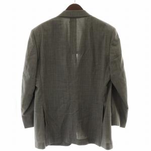 burberrys ヴィンテージ セットアップ シングルスーツ 背抜き サイドベンツ パンツ ウール AB5 L グレー