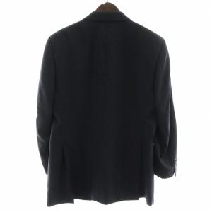 BURBERRY LONDON セットアップ スーツ シングル 総裏地 サイドベンツ AB6 L 黒 ブラック GY18