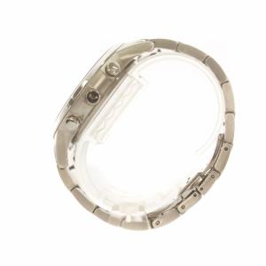 EMPORIO ARMANI 腕時計 ウォッチ クォーツ クロノグラフ デイト カレンダー付き 黒文字盤 ロゴ ラウンド シルバー色 AR-2434 GY18