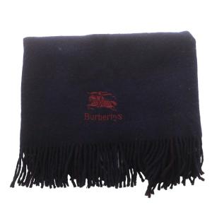 burberrys ヴィンテージ マフラー チェック柄 ネイビー