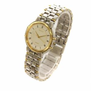 SEIKO DOLCE ドルチェ 8N41-6160 腕時計 ウォッチ クォーツ 白文字盤 ローマン ラウンド コンビ シルバー色 ゴールド色