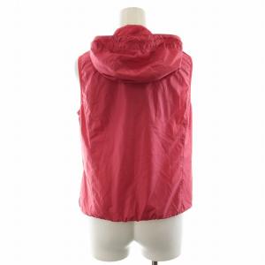 BURBERRY GOLF ベスト フード付き ジップアップ 前開き 裏地メッシュ タグ付き 1 S ピンク GY13