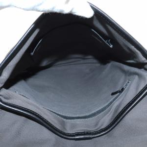 Calvin Klein ショルダーバッグ レザー スクエア マグネット ロゴ 黒 ブラック