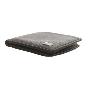 dunhill 二つ折り財布 ウォレット レザー ロゴプレート 黒 ブラック