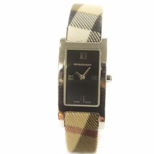 ジャンク品 腕時計 ノバチェック ローマン クォーツ 黒文字盤 シルバー