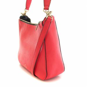 kate spade new york カイリースモールダブルコンパートメントショールダー 2WAY ワンショルダーバッグ ハンドバッグ レザー ロゴ プリント 赤