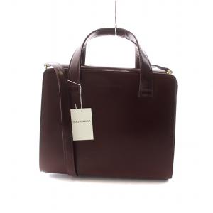 2WAY バッグ ワインレッド