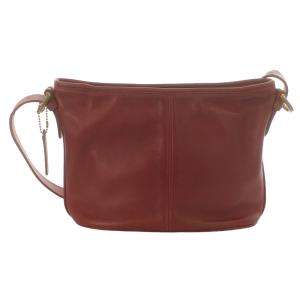 COACH ヴィンテージ オールドコーチ ショルダーバッグ 斜めがけ レザー 赤 レッド 4143