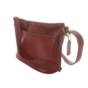COACH ヴィンテージ オールドコーチ ショルダーバッグ 斜めがけ レザー 赤 レッド 4143