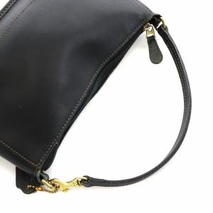COACH オールドコーチ 9311 ミニ ハンドバッグ アクセサリー ポーチ ワンショルダー レザー 黒 ブラック GY18