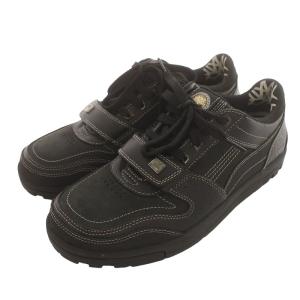 Timberland スニーカー ローカット レザー スエード ロゴ レースアップ 9.5 27.5?p 黒 ブラック