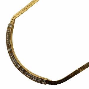 GIVENCHY ネックレス ペンダント ラインストーン  ゴールドカラー