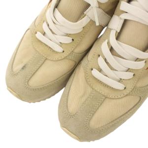DOLCE&GABBANA スニーカー ローカット ボア スエード レザー キャンバス ロゴ 25?p ベージュ CS1094