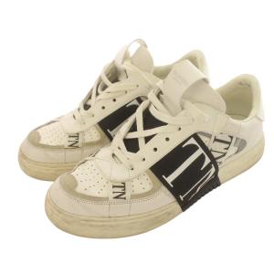 VALENTINO GARAVANI スニーカー ローカット レザー VLTN ロゴ 41 26?p 白 ホワイト TC58Y2