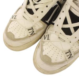 VALENTINO GARAVANI スニーカー ローカット レザー VLTN ロゴ 41 26?p 白 ホワイト TC58Y2
