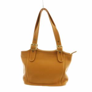 COACH ヴィンテージ オールドコーチ 9086 ハンドバッグ トート レザー ロゴ 黄 イエロー マスタード GY18