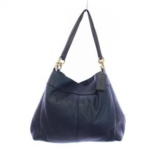 COACH レクシー トートバッグ ショルダー レザー ロゴ 青 ブルー 紺 ネイビー GY18