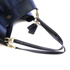COACH レクシー トートバッグ ショルダー レザー ロゴ 青 ブルー 紺 ネイビー GY18