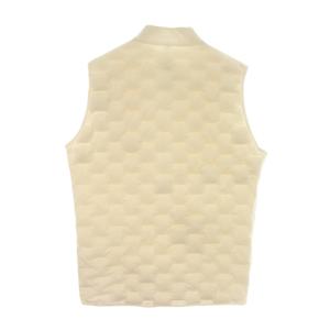 adidas ダウンベスト ジップアップ ロゴ刺繍 XL 白 ホワイト