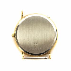 OMEGA De Ville デビル 腕時計 フェイスのみ ウォッチ クォーツ デイト ゴールド色文字盤 金色