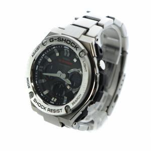 CASIO G-SHOCK G-STEEL 腕時計 電波 ソーラー デジアナ シルバー
