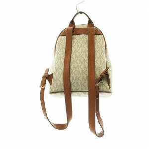 MICHAEL KORS アビー Abbey リュックサック デイバッグ バックパック PVC MKシグネチャー ロゴ 茶 ブラウン ベージュ 35S7GAYB1B
