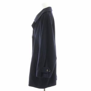 Max Mara 銀タグ チェスターコート ミドル ウール 40 M 紺 ネイビー GY18