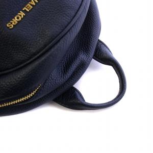 MICHAEL KORS アビー Abbey リュックサック デイバッグ バックパック レザー ロゴ 紺 ネイビー GY18