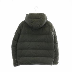 MONCLER モンジュネーブル MONTGENEVRE ダウンジャケット アウター ウール フード ジップアップ ロゴ ワッペン 2 L