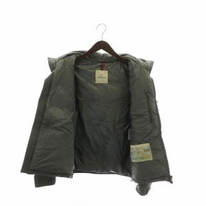 MONCLER モンジュネーブル MONTGENEVRE ダウンジャケット アウター ウール フード ジップアップ ロゴ ワッペン 2 L