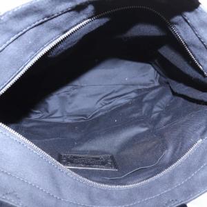 HUNTING WORLD トートバッグ ハンド キャンバス レザー ロゴ 刺繍 黒 ブラック 510804