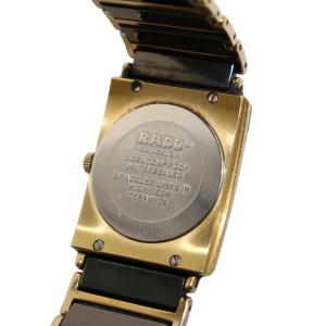 RADO DiaStar ジュビリー 腕時計 クォーツ 11P ダイヤ デイト スクエア 2針 セラミック