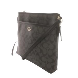 COACH コーチ　シグネチャー　ブラック　ショルダーバッグ　【美品】　PVC COACH（コーチ） シグネチャー PVC ショルダー バッグ メンズ 表記無