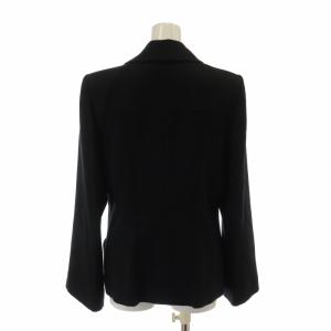 GIVENCHY テーラードジャケット ウール シングル 5B 総裏地 肩パッド ノーベント 48 L 黒 ブラック
