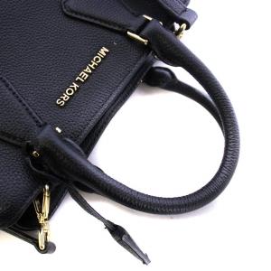MICHAEL KORS ハンドバッグ ショルダー 2WAY ロゴ レザー 黒 ブラック GY18