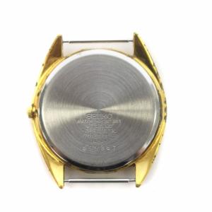 SEIKO 腕時計 ウォッチ クォーツ ケースのみ ロゴ ?文字盤 ゴールド色 V701-7A10 GY11