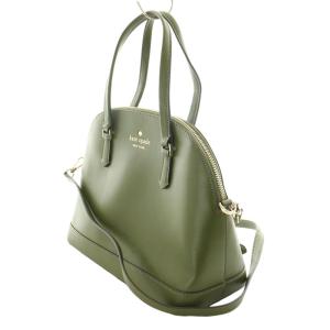 kate spade new york ハンドバッグ ショルダーバッグ 2WAY ロゴ ファスナー開閉 斜めがけ 緑 グリーン