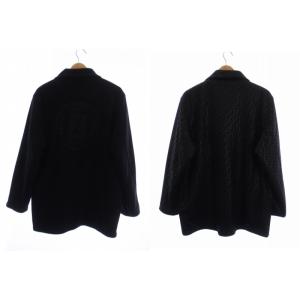 FENDI ステンカラージャケット ズッカ柄 ブラック