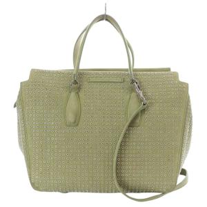 Ermanno Scervino トートバッグ ショルダーバッグ 2way リングスタッズ スエード レザー 緑 グリーン