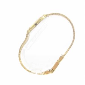 SEIKO ドルチェ Dolce 腕時計 ウォッチ クォーツ ロゴ スクエア 金メッキ ラインストーン ゴールド色 7731-5000