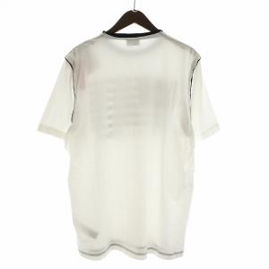 DIESEL T-ROLLAND Tシャツ カットソー 半袖 プリント タグ付き XL 白 ホワイト 黒 ブラック A05397