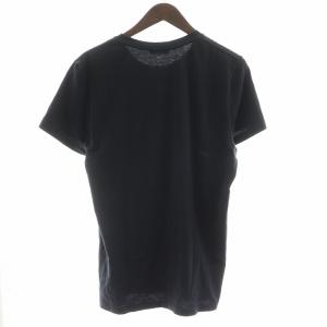 BALMAIN Tシャツ カットソー 半袖 ロゴプリント M 黒 ブラック EF000B029 GY18 /MW