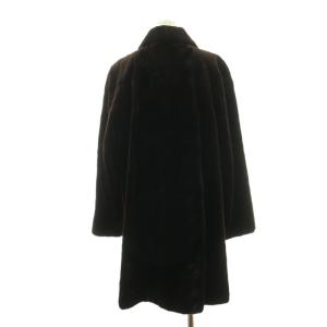 SAGA MINK 銀サガ ファーコート シェアードミンクファー 毛皮 ミドル アウター 茶 ブラウン