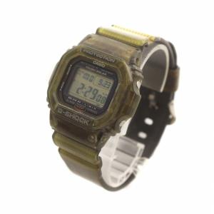CASIO G-SHOCK 腕時計 ウォッチ 電波ソーラー デジタル デイト カレンダー付き ロゴ スクエア 緑 グリーン GW-S5600 GY18