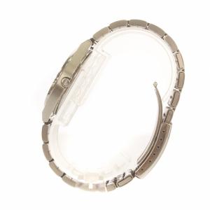 SEIKO 腕時計 ウォッチ クォーツ デイデイト 黒文字盤 シルバー色 V743-9020 SS GY18